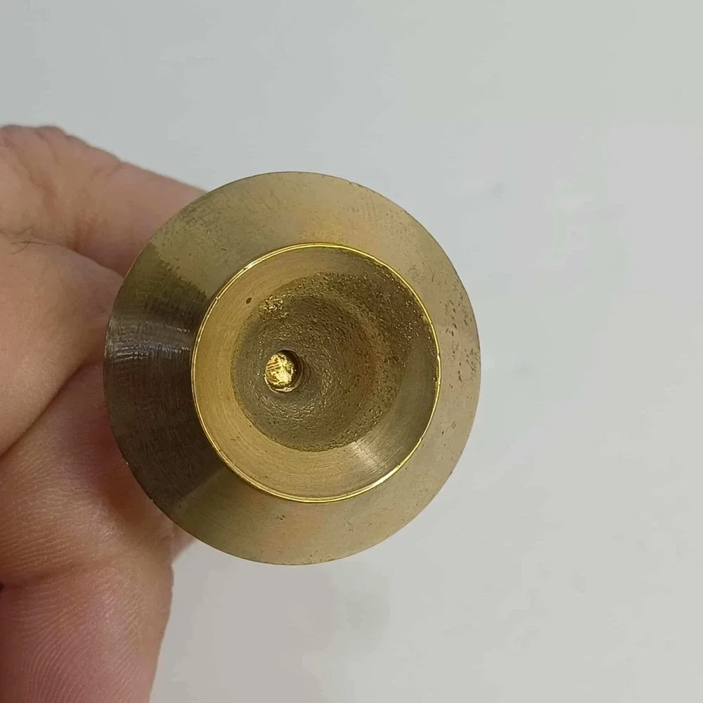 Small Brass Candlestick Holder Taper‎ Candle Stick Mid Century Home Decor 3 in.